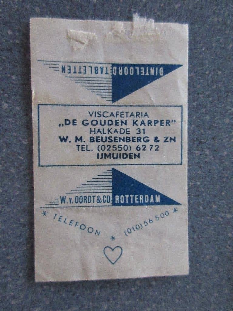 IJmuiden, viscafetaria De Gouden Karper, Verzenden, Nederland