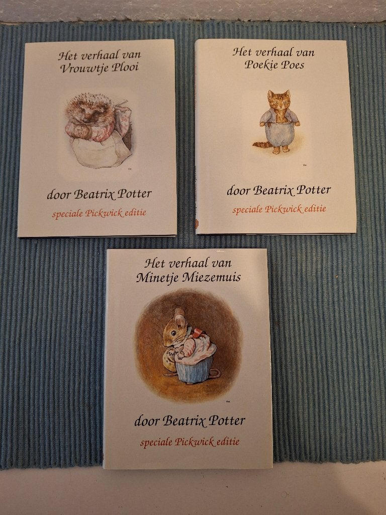 Beatrix Potter - Pieter Konijn - 3 Pickwick boekjes - 1995, Boeken, Ophalen of Verzenden, Zo goed als nieuw, Fictie algemeen