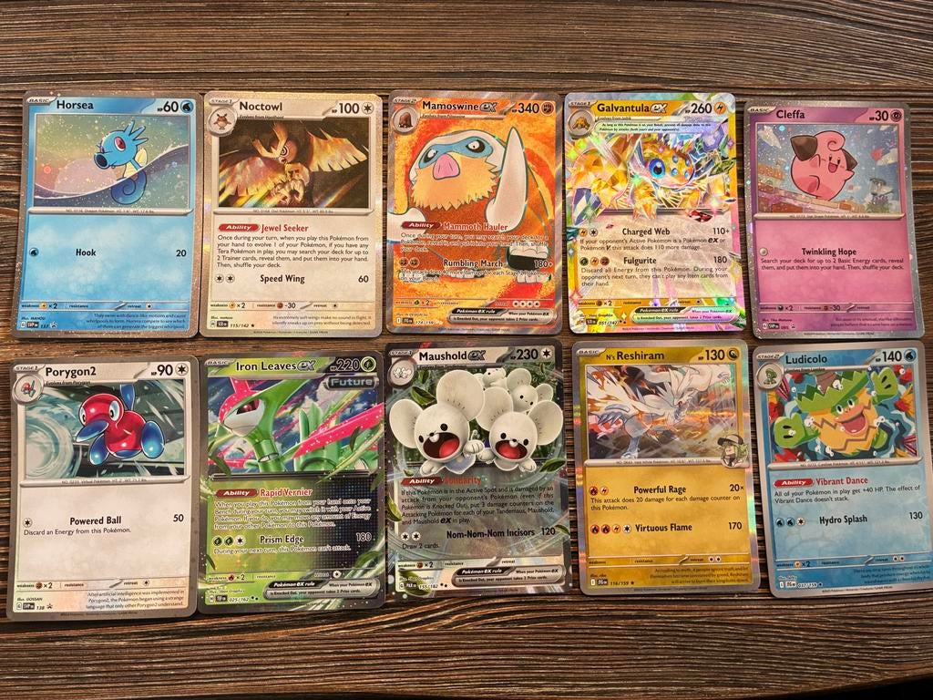 Diverse Pokémon kaarten - Bieden per kaart of alles, Ophalen of Verzenden, Gebruikt, Meerdere kaarten, Foil