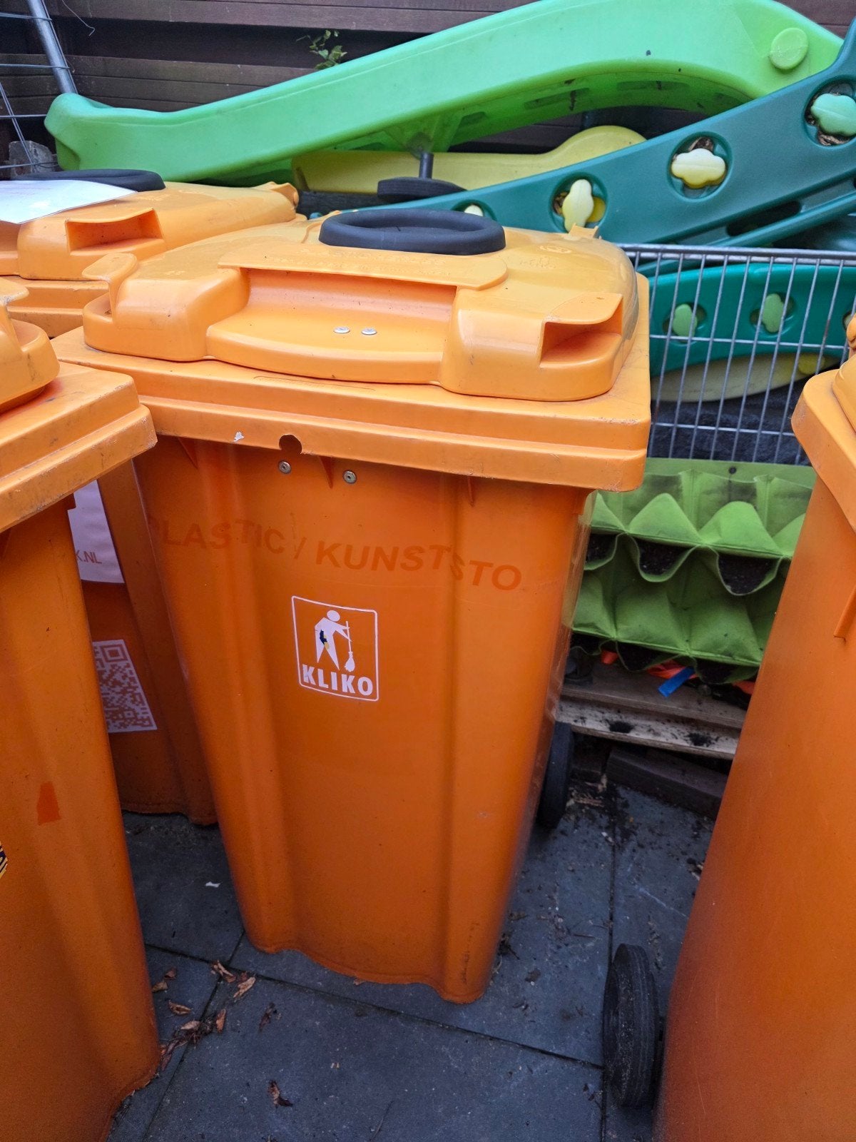 Oranje kliko / oranje containers te koop gevraagd, Ophalen, Gebruikt, Oranje, Kunststof