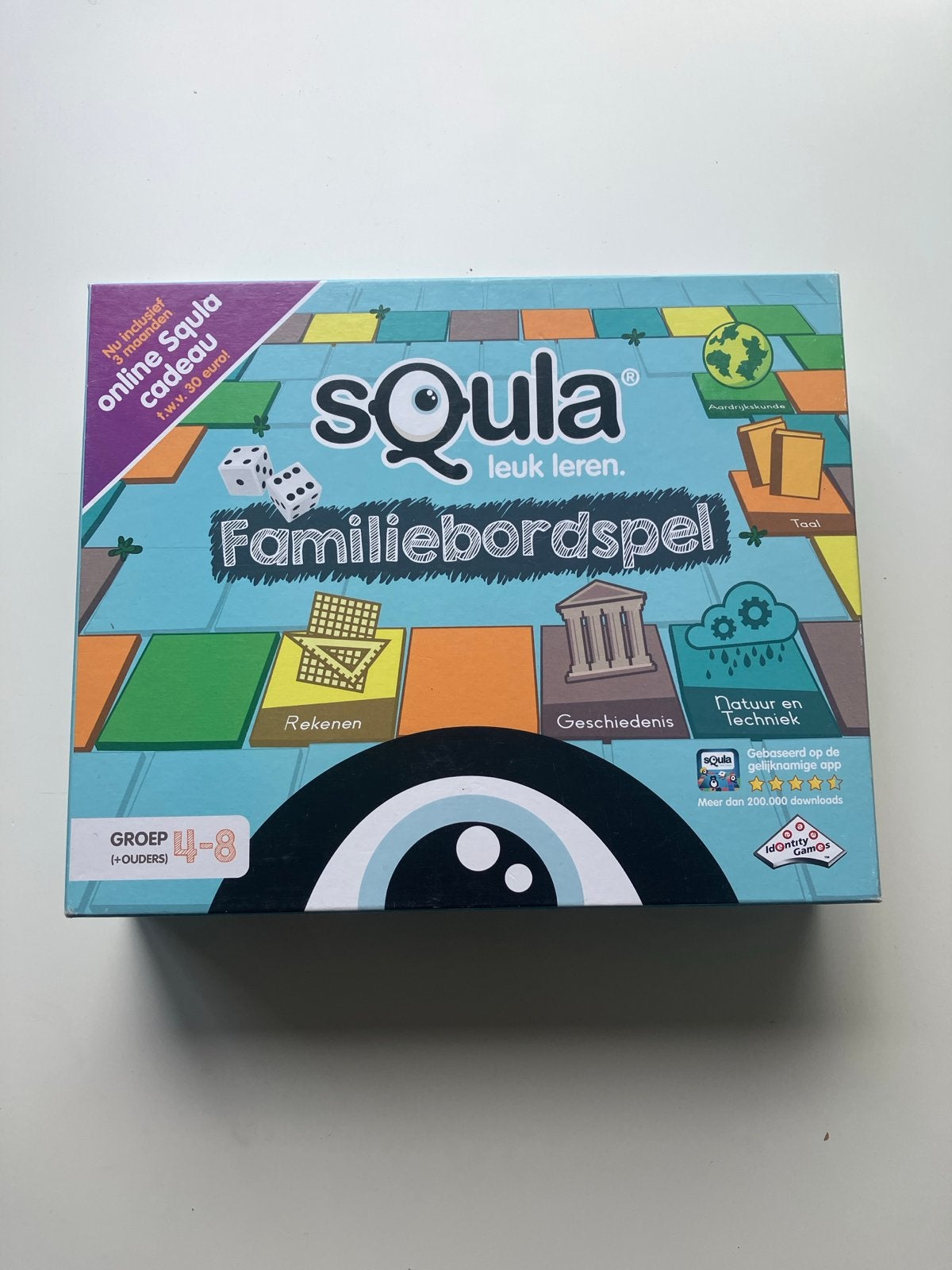 Squala Familiebordspel: Leuk Leren voor Groep 4-8, Drie of vier spelers, Ophalen of Verzenden, Zo goed als nieuw