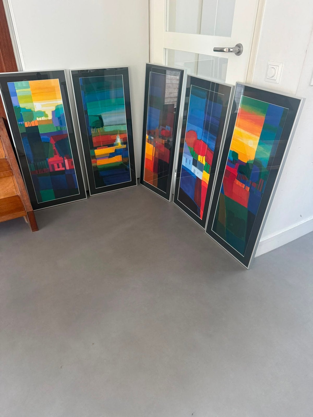 Ton Schulten kunst art lijsten lithos prints, Ophalen, Papier/karton, Abstract