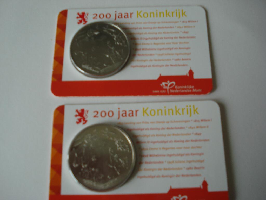 200 JAAR  KONINKRIJK SCHEVENINGEN IN COINCARD, Postzegels en Munten, Munten | Nederland, Ophalen of Verzenden, Koningin Beatrix