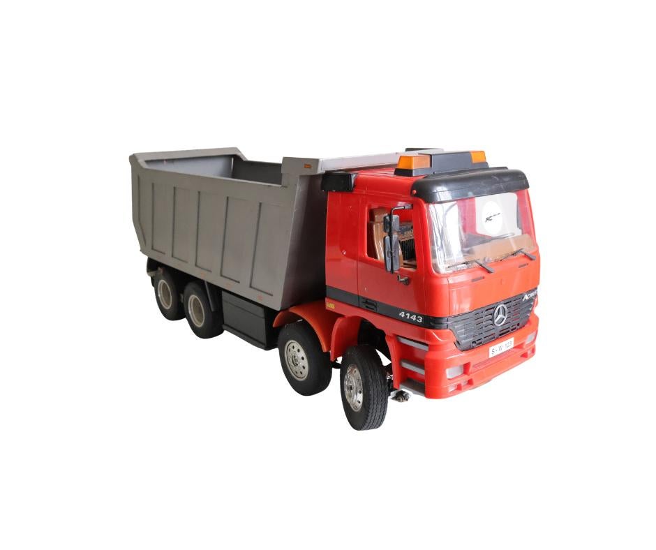 Tamiya / Bruder Actros 4143 1/14 rc truck, Elektro, Gebruikt, Schaal 1:14, Ophalen of Verzenden