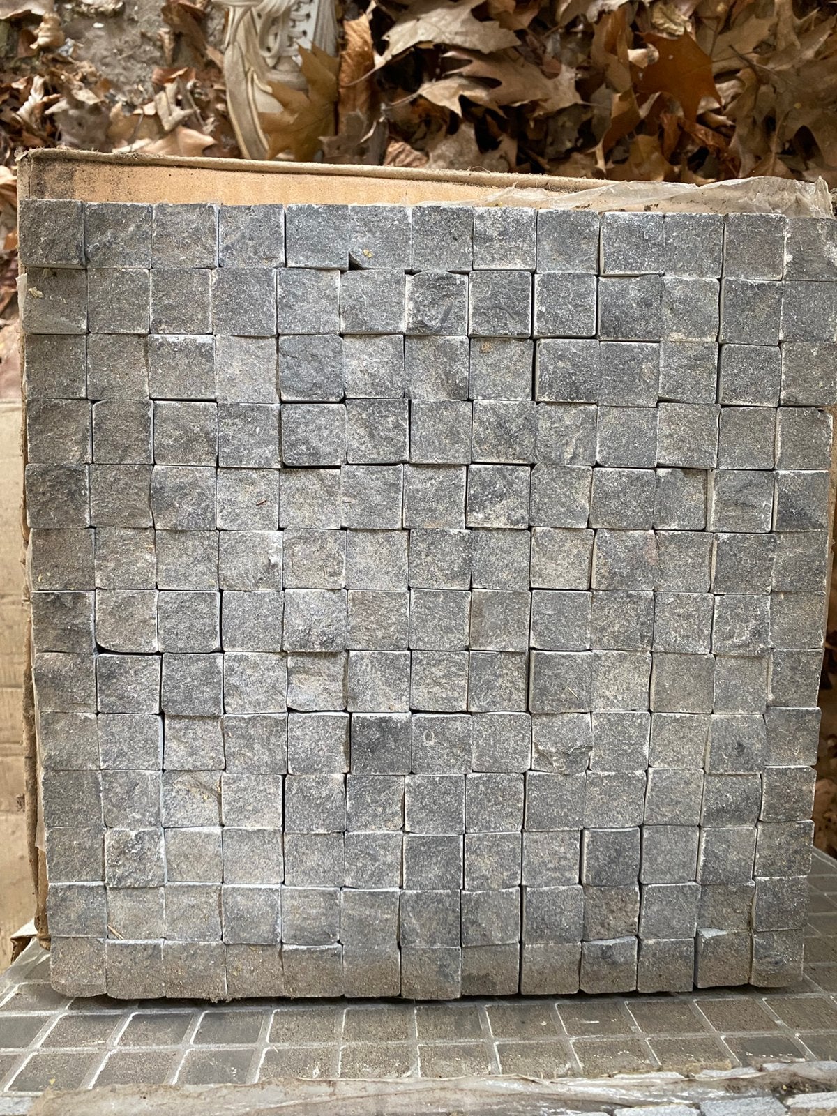 3 m2 grijze mozaïek tegels, Doe-het-zelf en Verbouw, Tegels, Nieuw, Ophalen of Verzenden, 20 tot 40 cm, Minder dan 5 m²