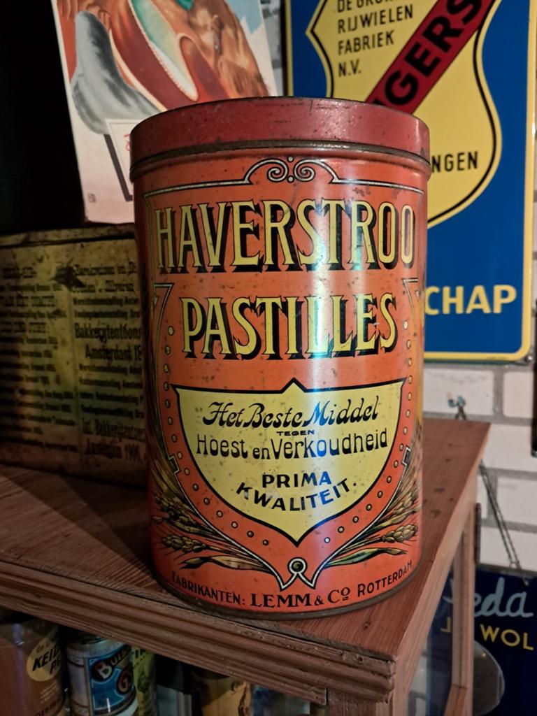 Haverstroo pastilles blik, Ophalen of Verzenden, Zo goed als nieuw, Overige