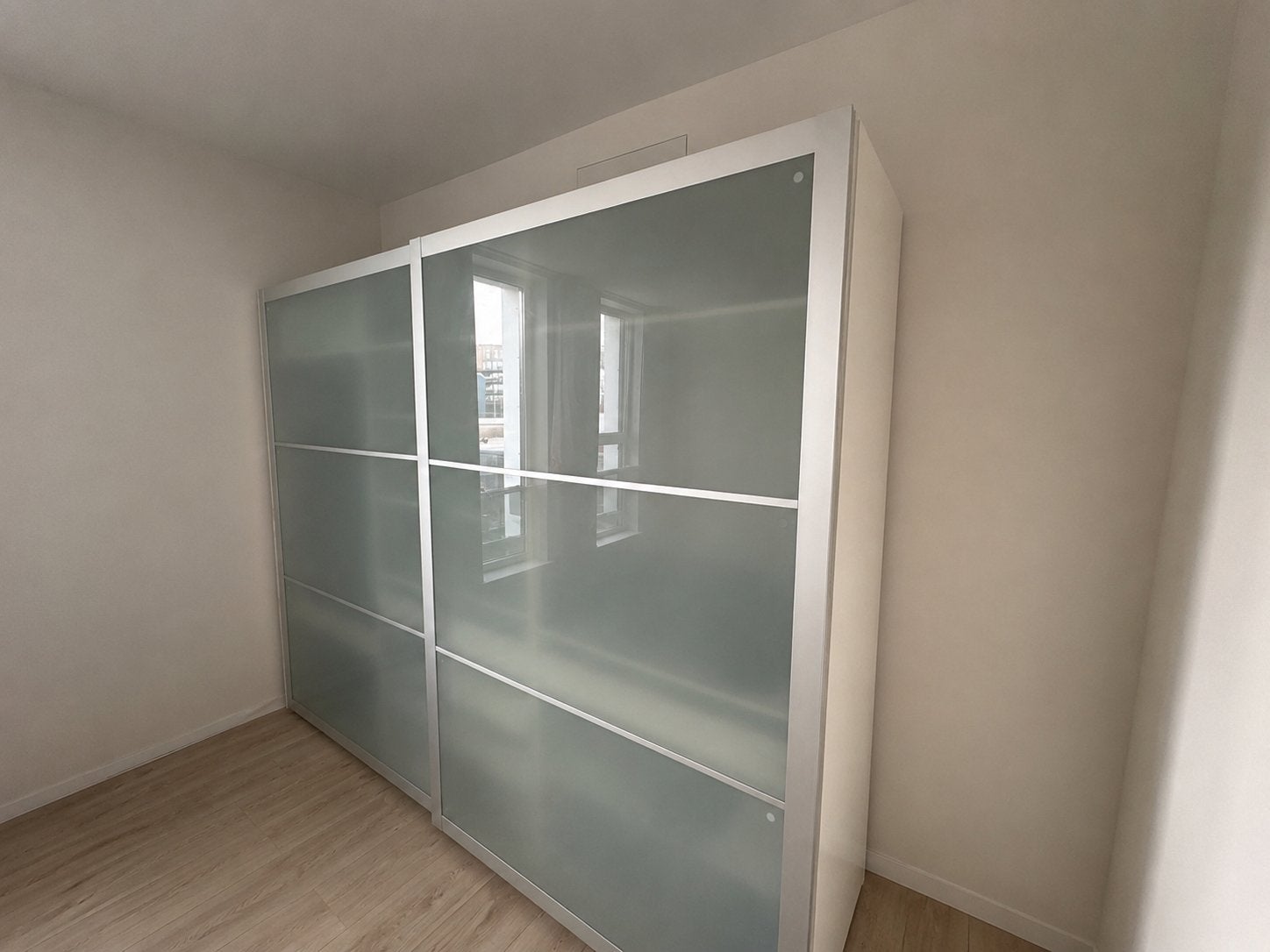 Ikea PAX Kledingkast groot kleding kast met frosted glas, Ophalen, 100 tot 150 cm, 200 cm of meer, 50 tot 75 cm