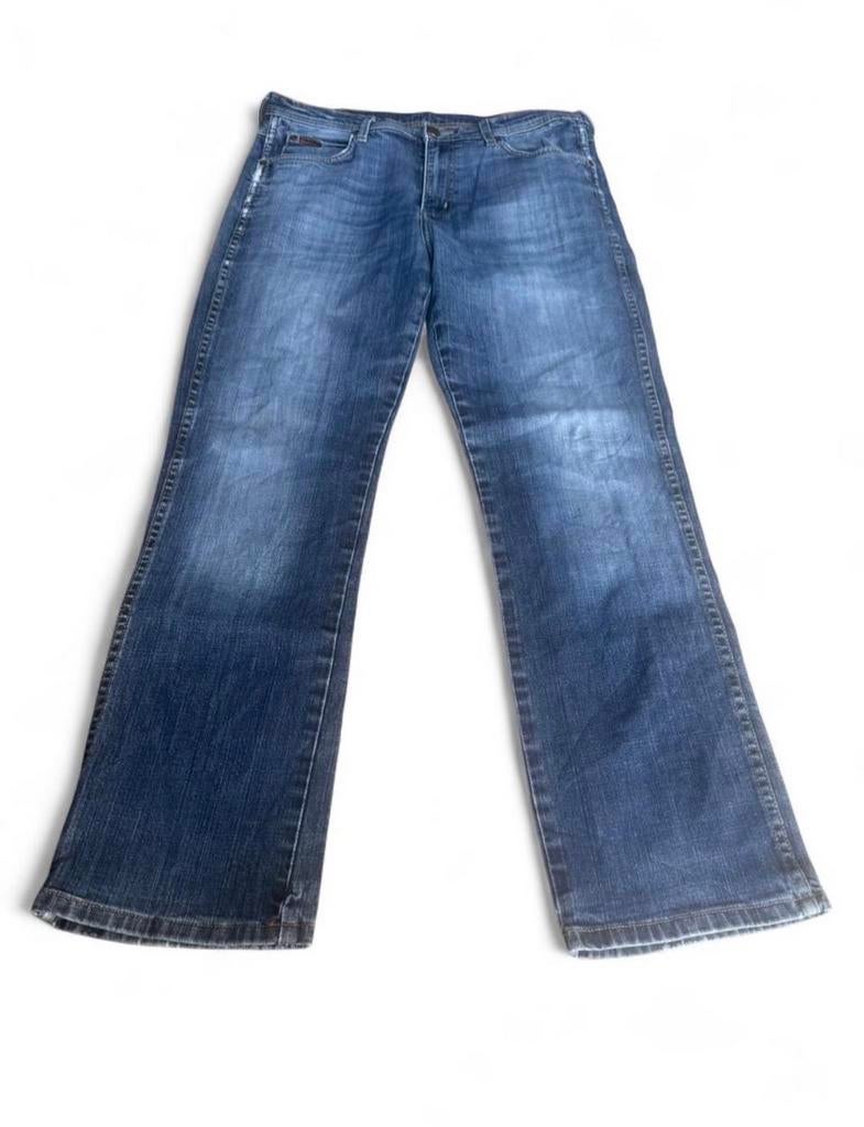Wrangler Arizona Stretch Jeans W34 L32 Blauw Straight Fit, Ophalen of Verzenden, Gedragen, Blauw, W33 - W34 (confectie 48/50)
