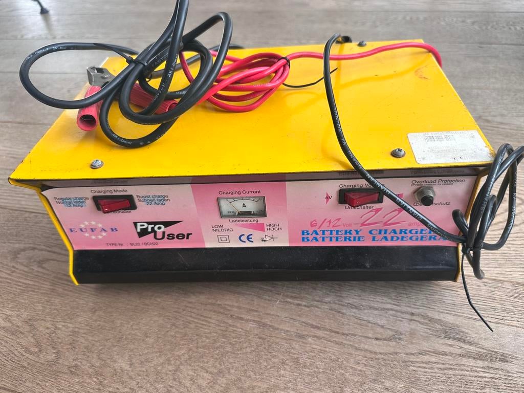 Eufab Pro-User BL22/BCH22 acculader 6v en 12 v, Ophalen of Verzenden, Motor en Techniek