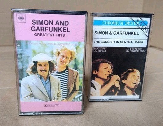 2 muziek cassettes van Simon and Garfunkel, Cd's en Dvd's, Gebruikt, 2 t/m 25 bandjes, Ophalen of Verzenden, Origineel