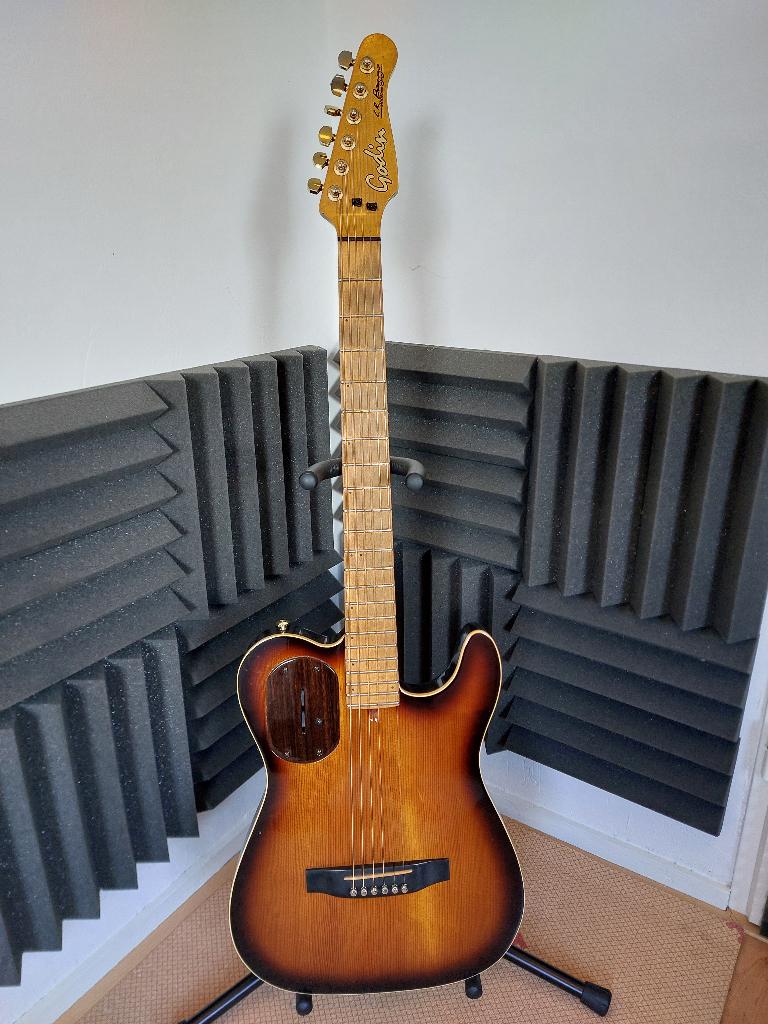Godin Acousticaster - made in Canada, Ophalen, Gebruikt, Semi-solid body, Overige merken