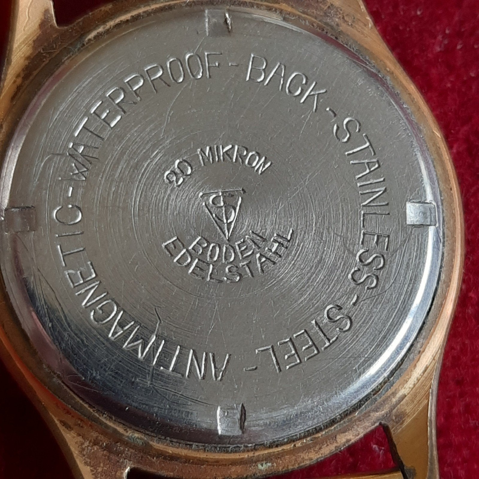 WATOR 17 JEWELS DUROSWING Mechanisch Horloge, Verzenden, Gebruikt, Leer, Overige merken