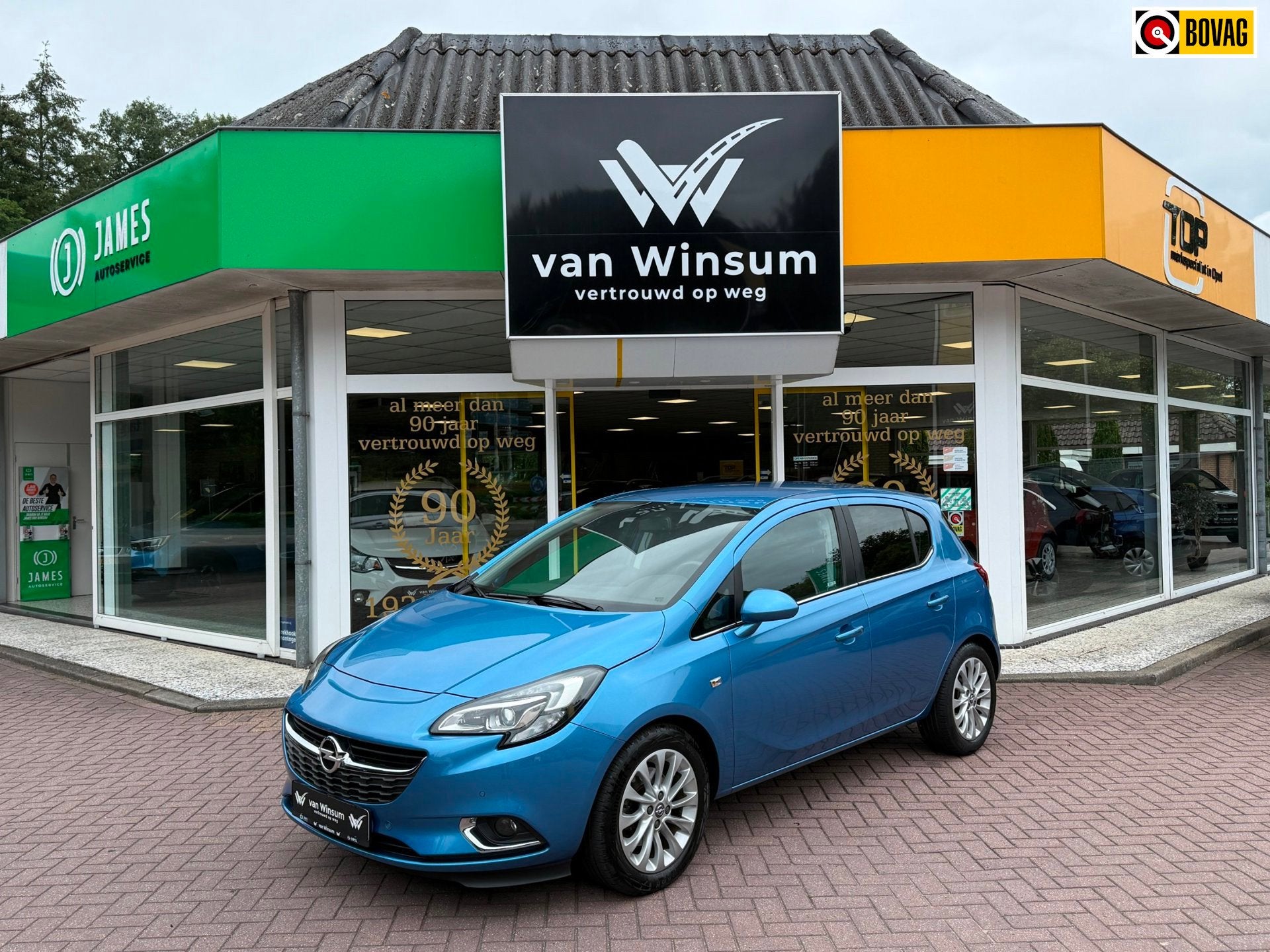 Opel Corsa 1.0 Turbo Innovation | PDC voor + achter | Camera, Auto's, Dealer onderhouden, Stof, Gebruikt, Blauw