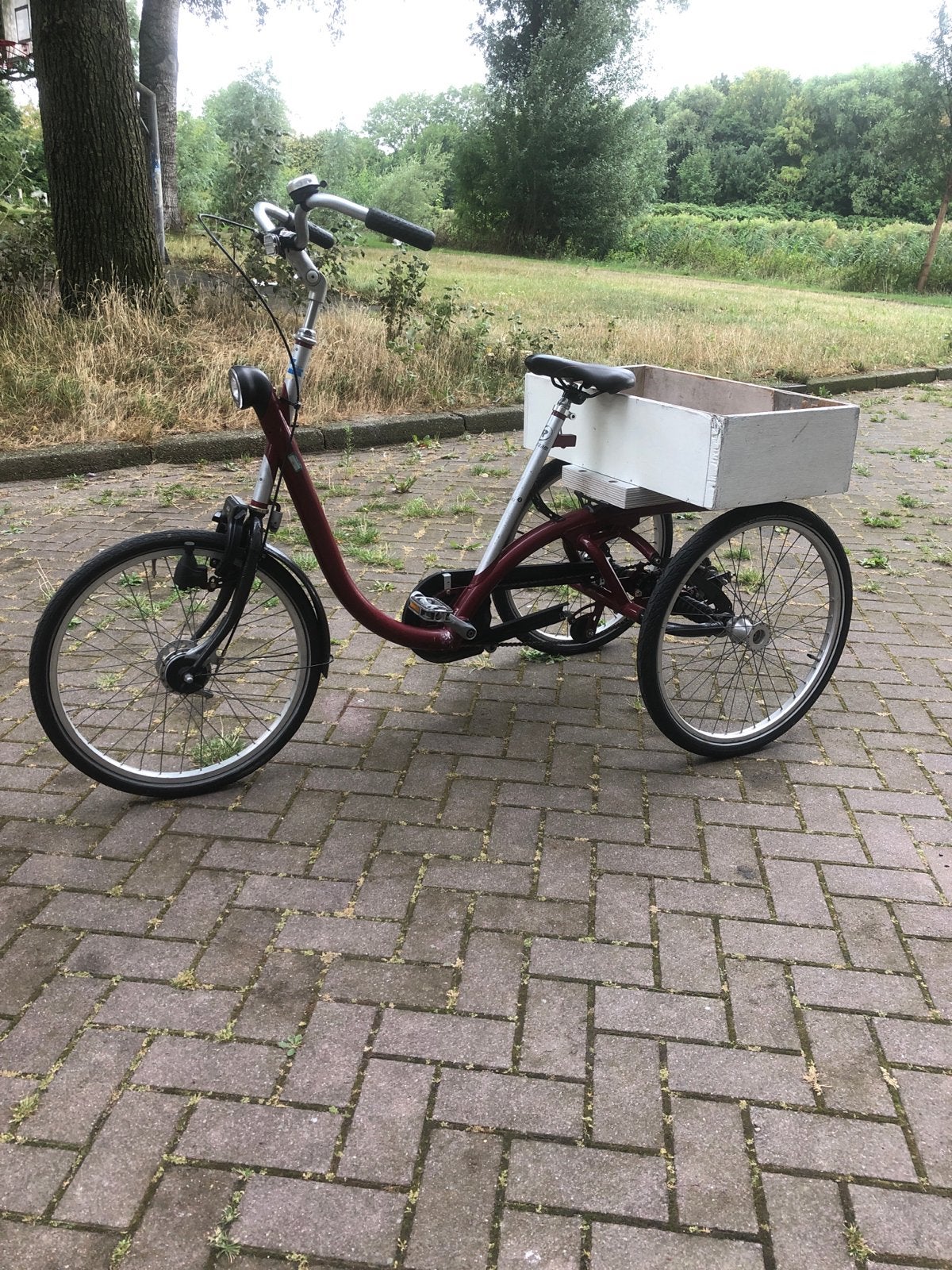 Bakfiets met 3 wielen - Ideaal voor goederen, Gebruikt, Goederen, Trommelrem, Ophalen