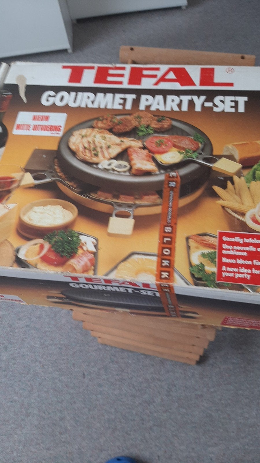 Tefal Gourmet Party-Set Raclette Grill, Witgoed en Apparatuur, Ophalen, Zo goed als nieuw, 4 t/m 7 personen