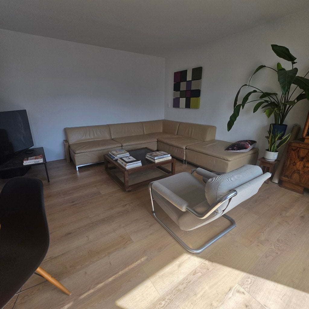 Grote vintage design modulaire hoekbank, Ophalen, Gebruikt, Overige maten, Hoekbank
