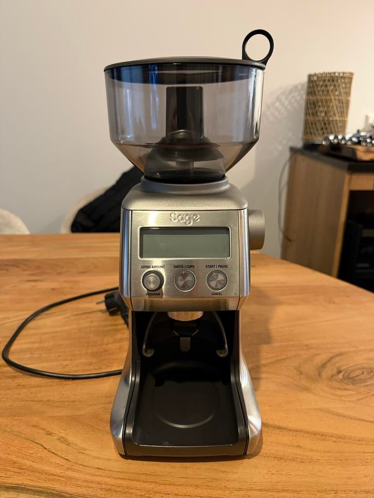 Sage Smart Grinder Pro koffiemolen RVS, Ophalen, Gebruikt, Sage, Koffiemolen