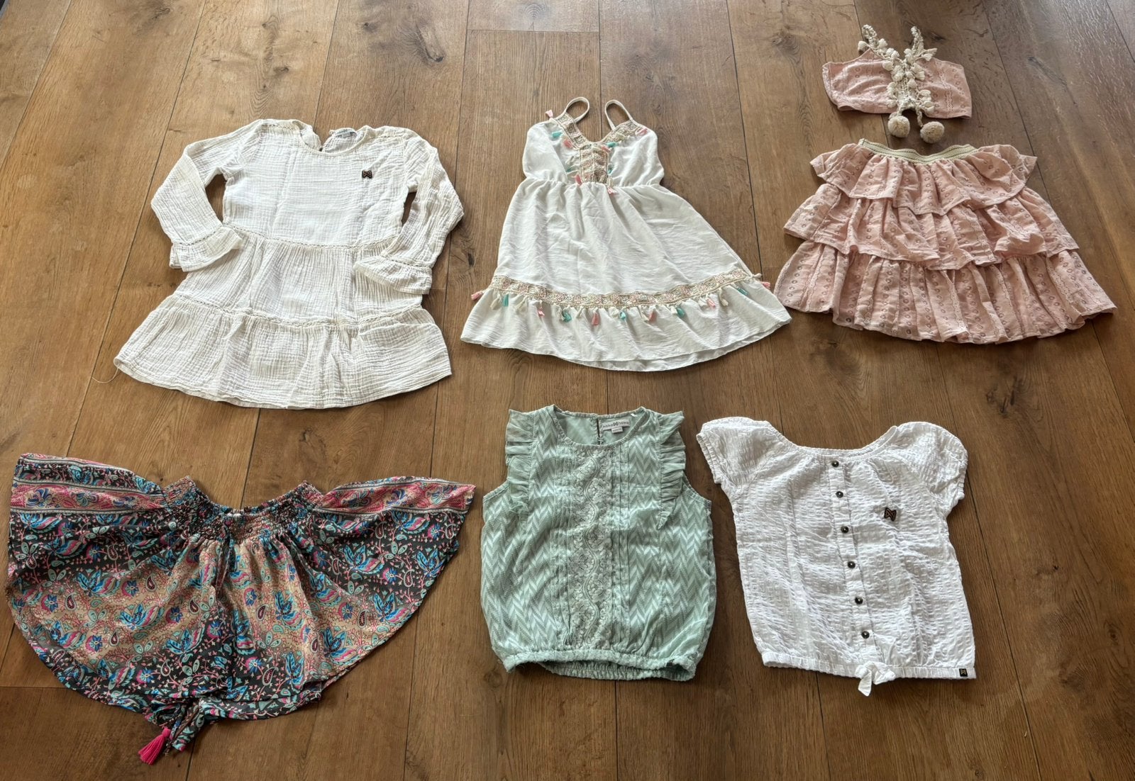 Ibiza style setje TEAB va mt 140, Kinderen en Baby's, Kinderkleding | Maat 140, Ophalen of Verzenden, Meisje