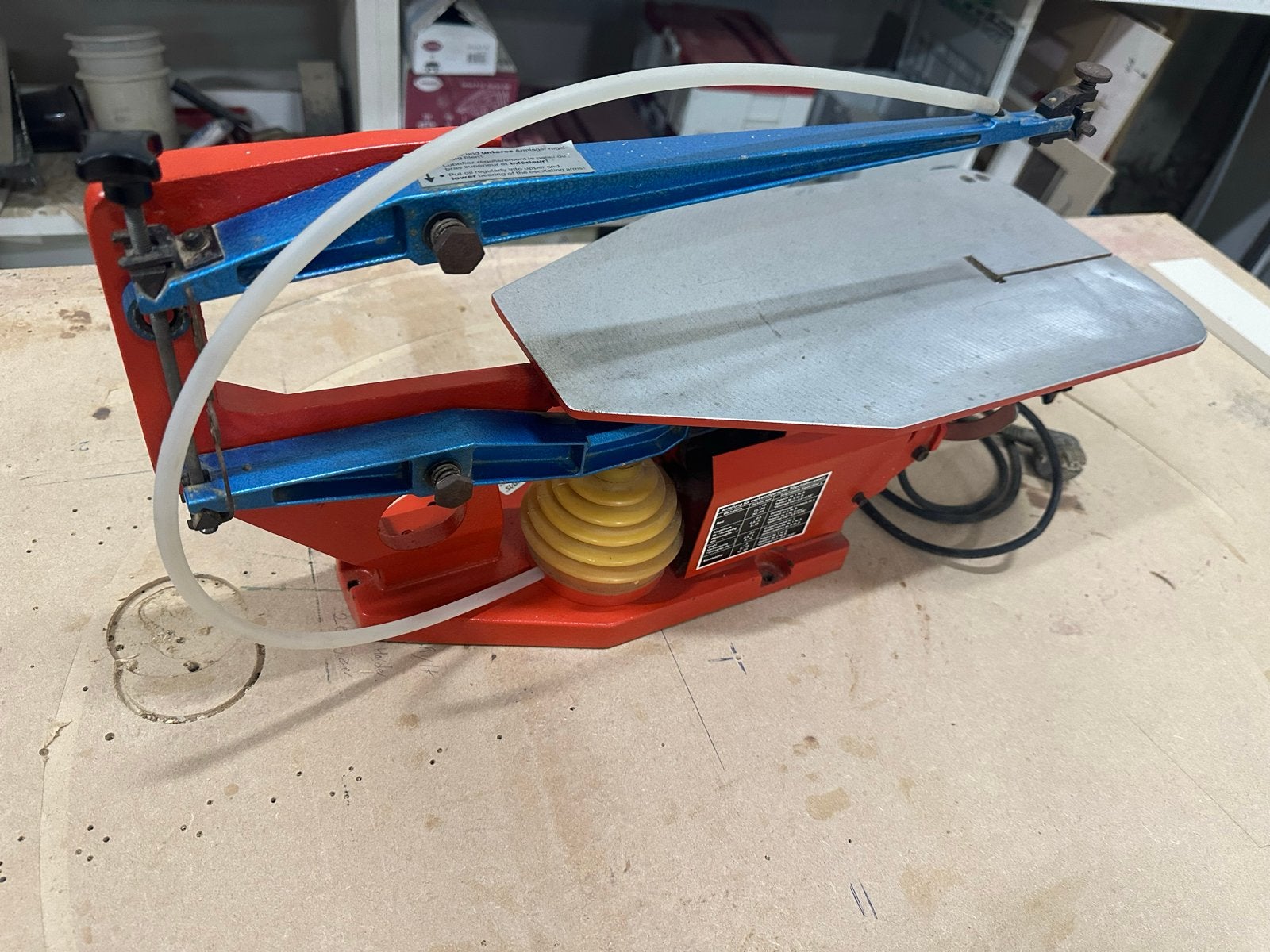 Gebruikte Figuurzaagmachine - Hegner voor Fijn Zaagwerk, Doe-het-zelf en Verbouw, Gereedschap | Zaagmachines, Ophalen, Gebruikt