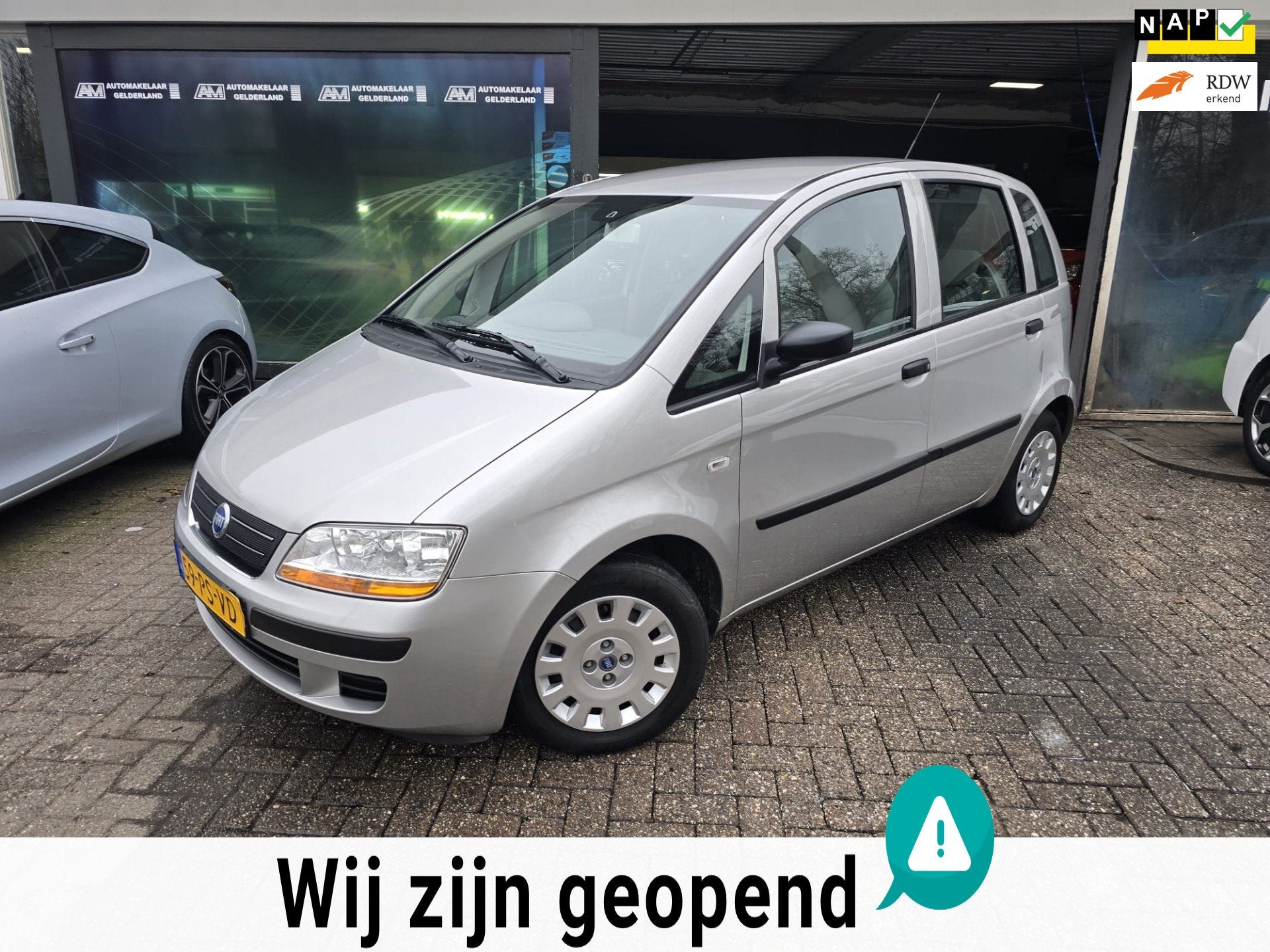 Fiat Idea 1.4-16V Dynamic | AUTOMAAT | AIRCO | NIEUWE APK |, Voorwielaandrijving, Stof, Gebruikt, Idea