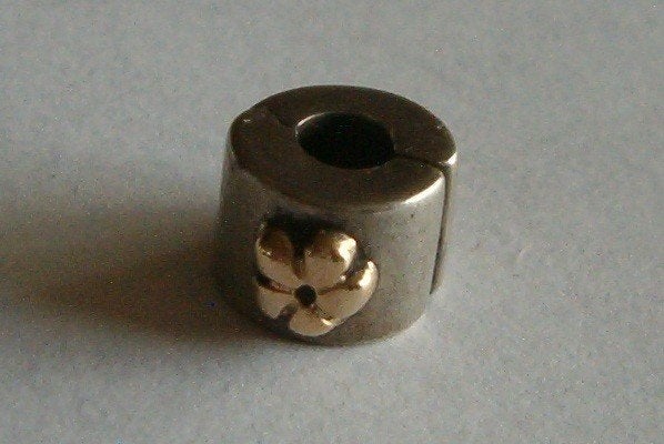 Pandora clip zilver en 14 karaat goud, Verzenden, Overige materialen, Overige typen