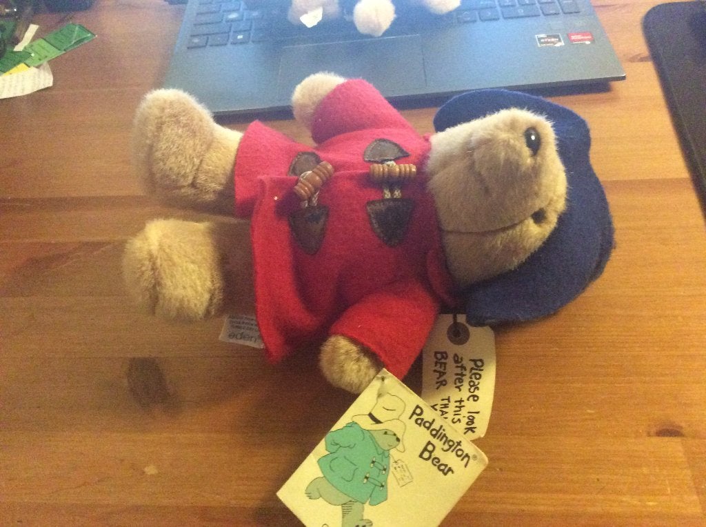 Paddington knuffel. met kaartjes er nog aan. 24 cm, Verzamelen, Ophalen of Verzenden, Stoffen beer, Overige merken