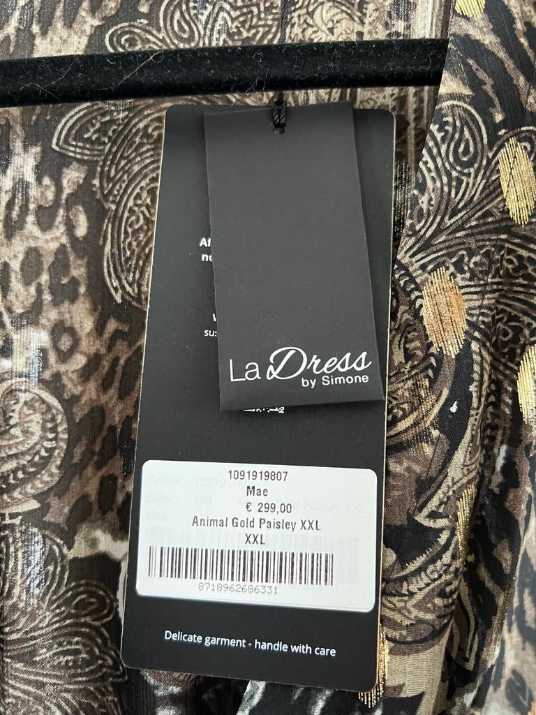 La Dress by Simone Jurk Animal Gold Paisley XXL, Overige kleuren, Maat 46/48 (XL) of groter, Nieuw, Ophalen of Verzenden