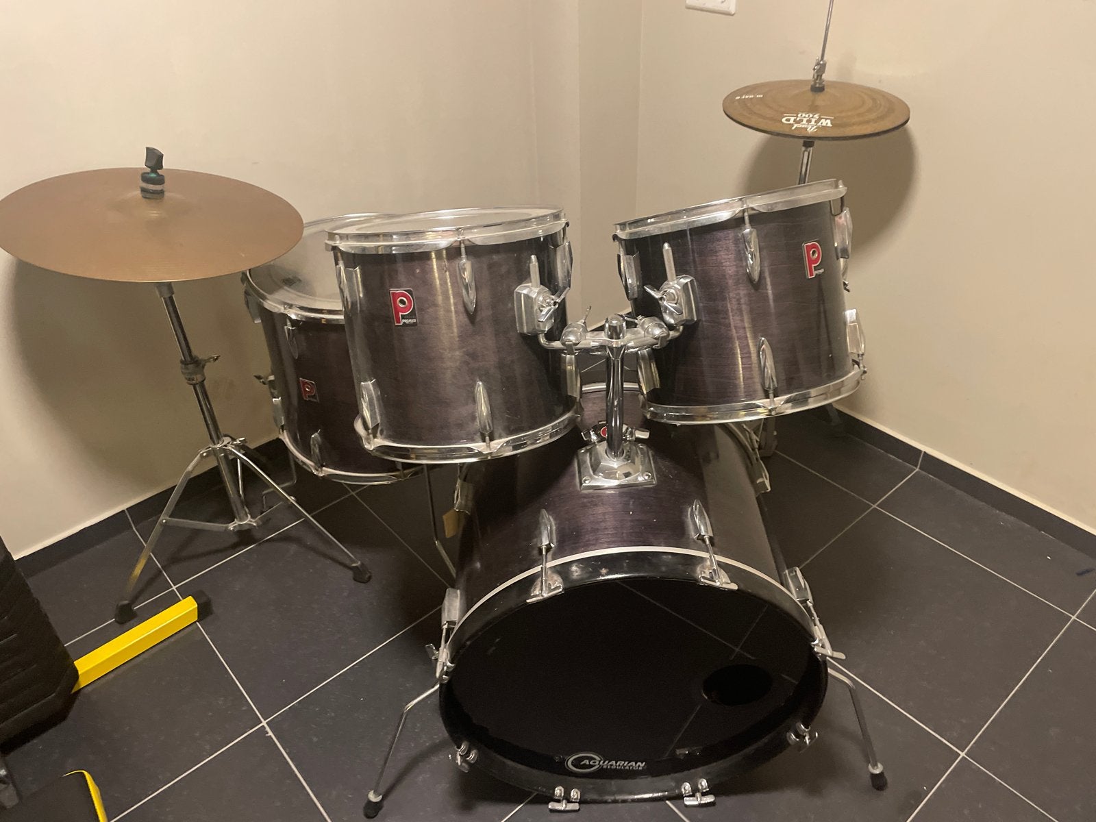 Premier drumstel met Pearl Wild 500 hi-hat, Ophalen, Gebruikt, Premier