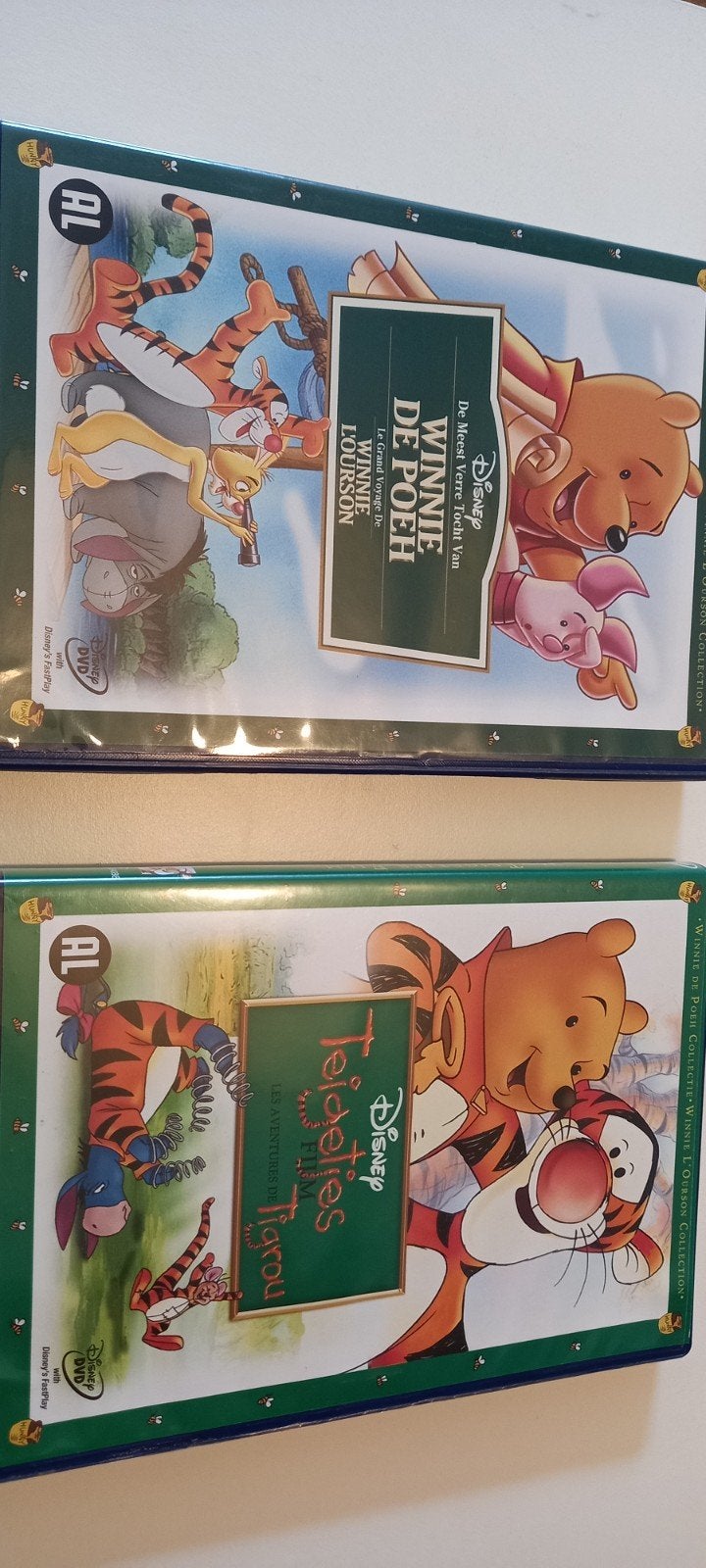 2 dvd's: winnieh de poeh en de film teigetje.
De meest verre, Alle leeftijden, Ophalen of Verzenden, Zo goed als nieuw