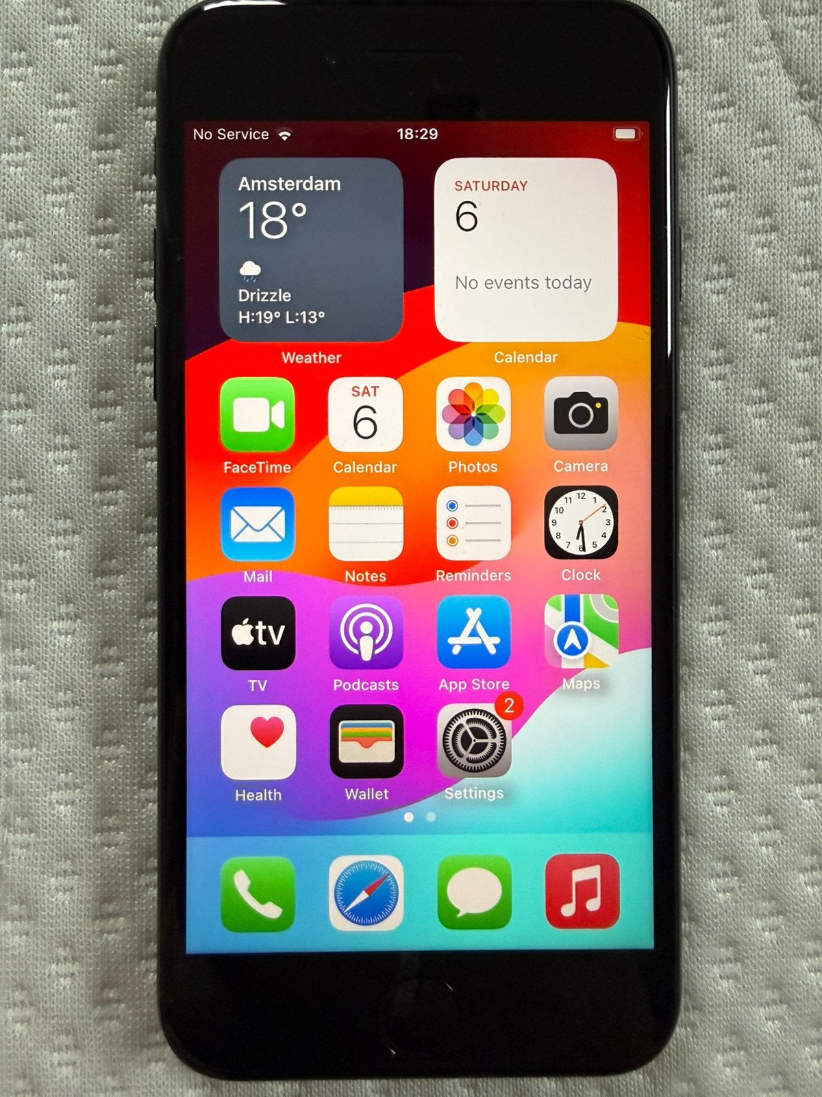 Apple Iphone SE 2022, Telecommunicatie, Mobiele telefoons | Apple iPhone, Ophalen of Verzenden, Zwart, 64 GB, IPhone SE (2022)