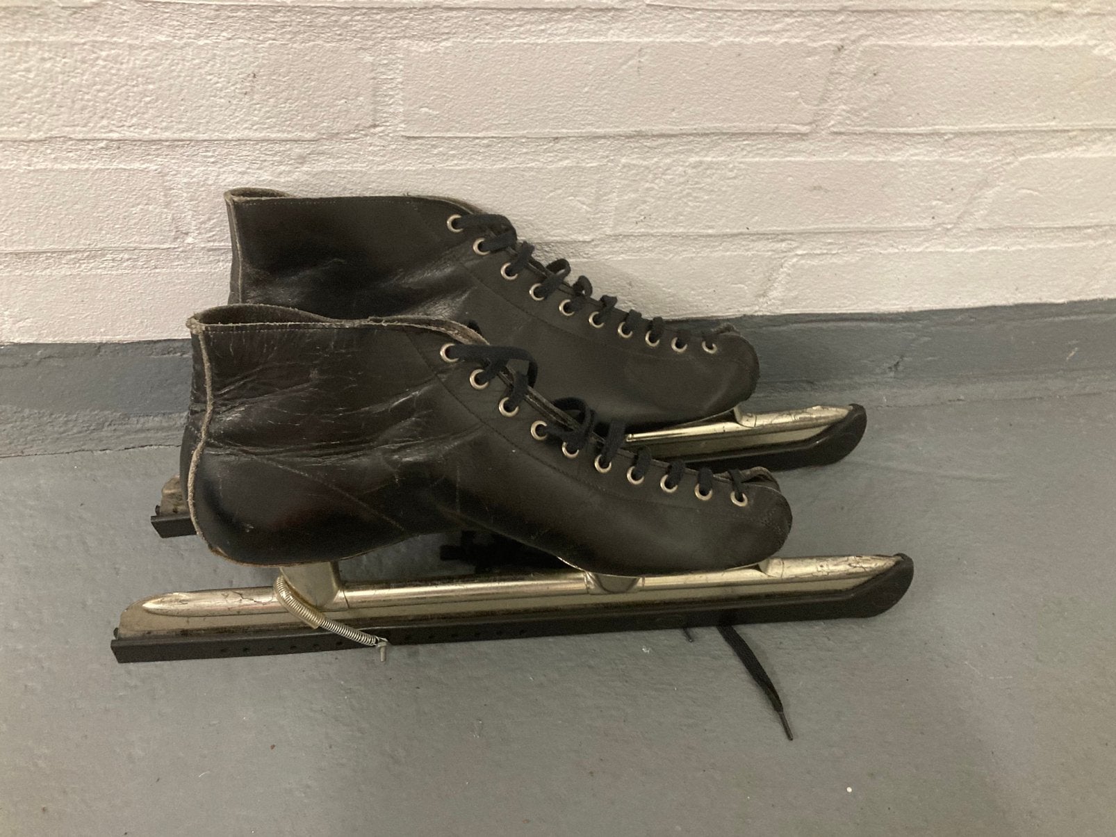Schaatsen met leren schoen, maat 45, Sport en Fitness, Schaatsen, Ophalen of Verzenden, Gebruikt, Noren, Overige merken