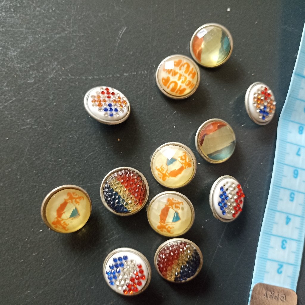 Drukknopen voor armbanden, Holland oranje, Ophalen of Verzenden, Nieuw, Bedel
