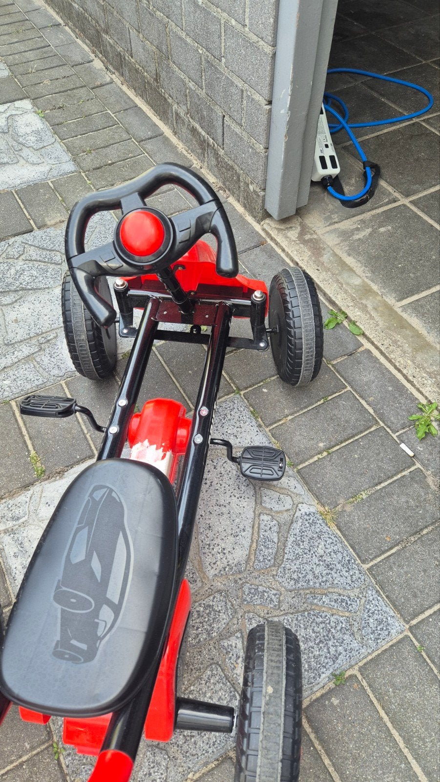 Rode Trapauto voor Kinderen - Gebruikt, Ophalen of Verzenden, Gebruikt, Trapvoertuig