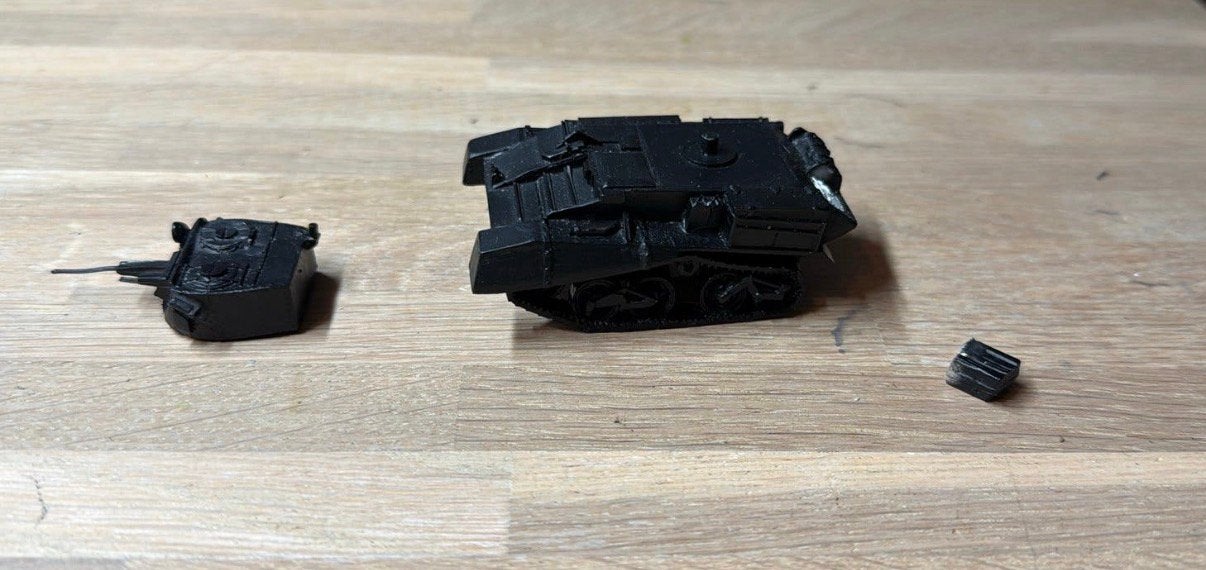 Bolt Action Vickers Light Tank Mk VIC (Western Desert), Hobby en Vrije tijd, Ophalen of Verzenden, Zo goed als nieuw, Historisch