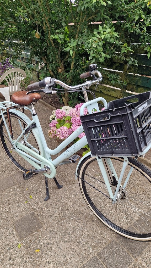 Transportfiets Dames, Fietsen en Brommers, Fietsen | Dames | Damesfietsen, Gebruikt, Versnellingen, 50 tot 53 cm, Schijfrem