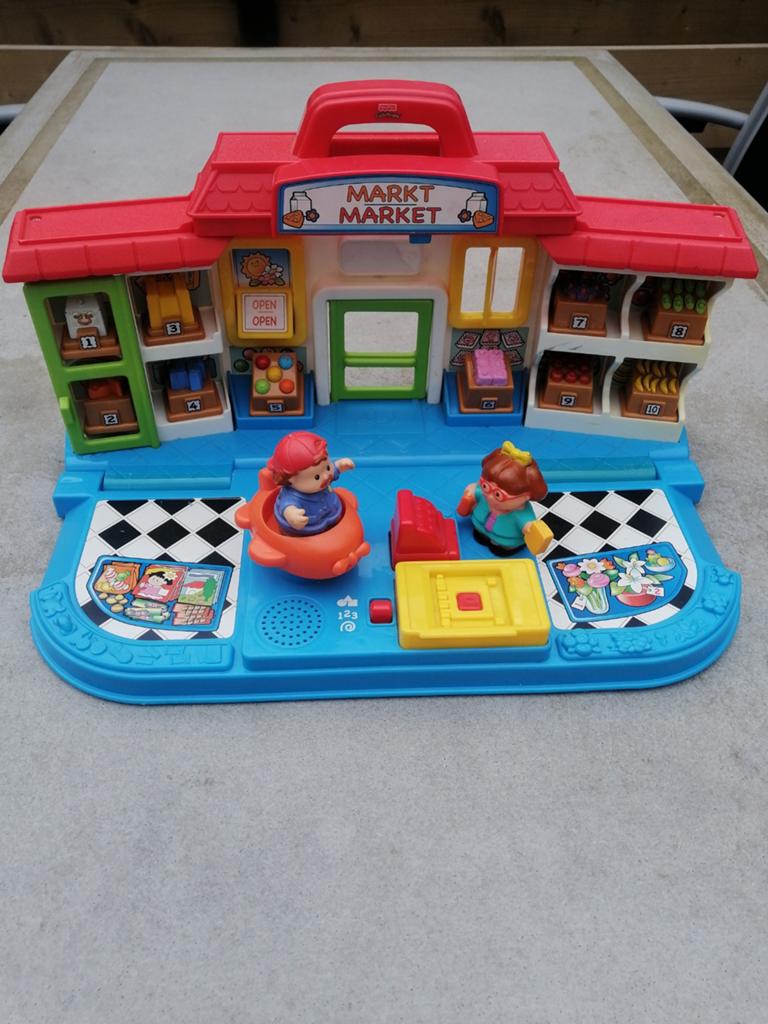 Fisher-Price Little People Markt., Kinderen en Baby's, Speelgoed | Fisher-Price, Ophalen of Verzenden, Gebruikt, Speelset