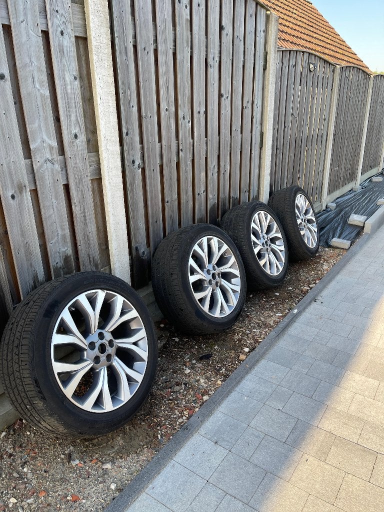 Originele OEM 21" Range Rover Velgen | Complete Set, Auto-onderdelen, Banden en Velgen, Ophalen, Gebruikt, 275 mm, 21 inch