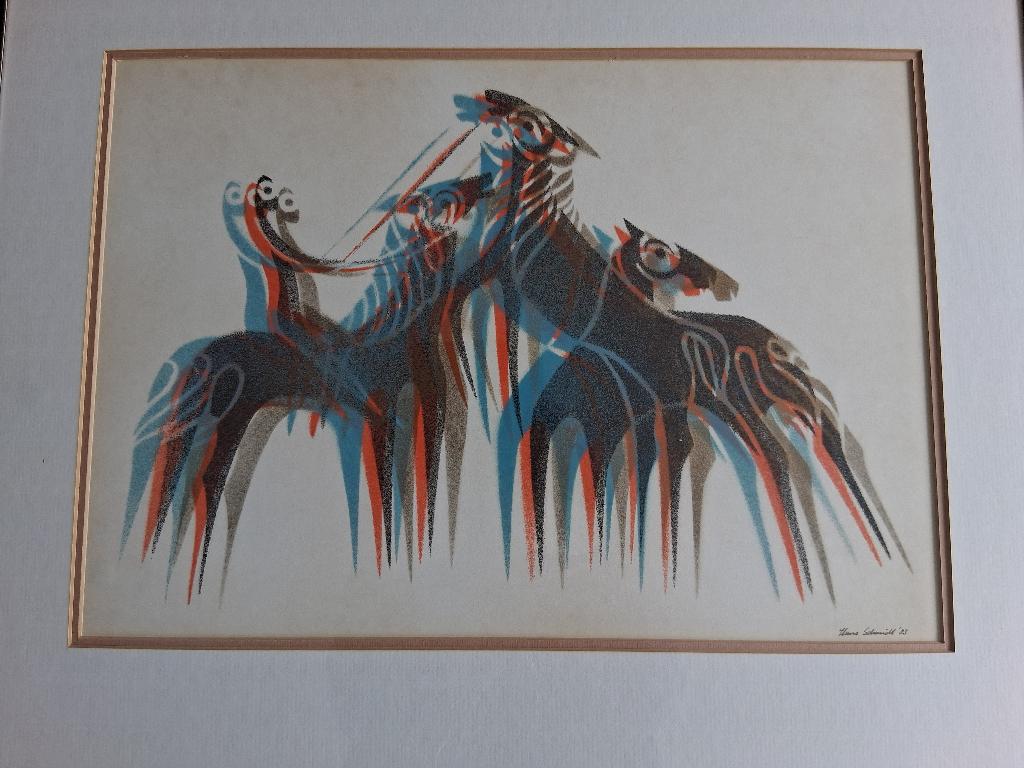 schilderij Hans Schmidt, Antiek en Kunst, Ophalen of Verzenden