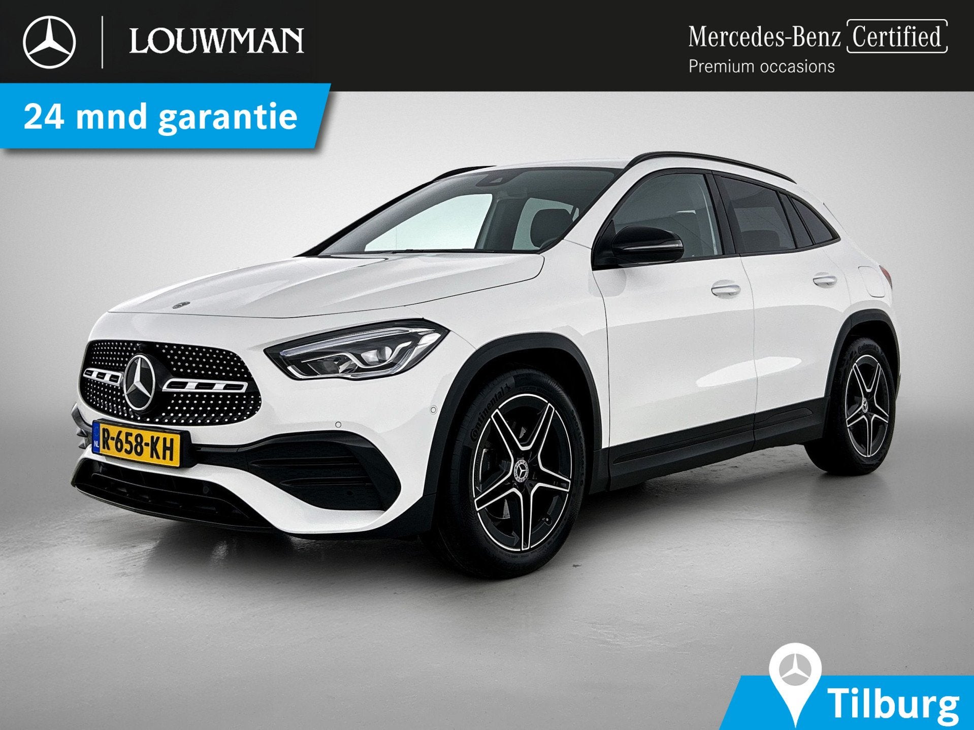 Mercedes-Benz GLA 180 AMG Line Premium | Night Pakket | Ledk, Auto's, 12 maanden, Gebruikt, 4 cilinders, Wit