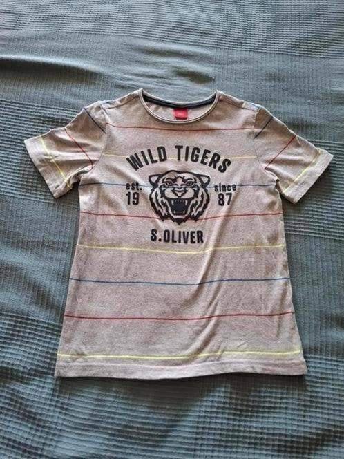 Shirtje merk S.oliver tijger maat 134, Kinderen en Baby's, Ophalen of Verzenden, Zo goed als nieuw, Shirt of Longsleeve, Jongen