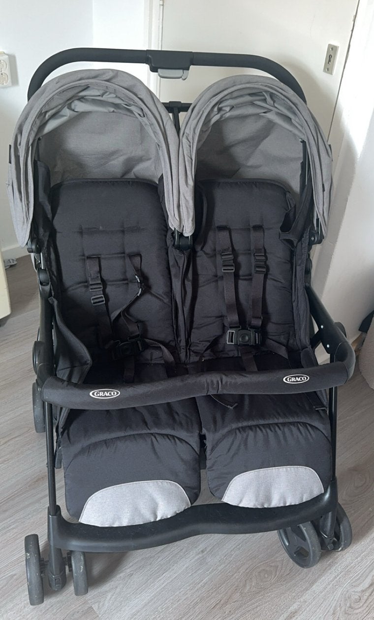 Graco Duo/Tweeling Buggy - Ideaal voor twee kinderen, Kinderen en Baby's, Buggy's, Ophalen, Gebruikt, Overige merken, Verstelbare rugleuning