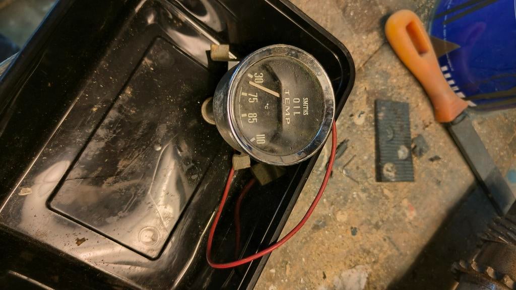 Smiths meter olie temperatuur Triumph TR2 of TR3, Ophalen of Verzenden, Gebruikt, Triumph