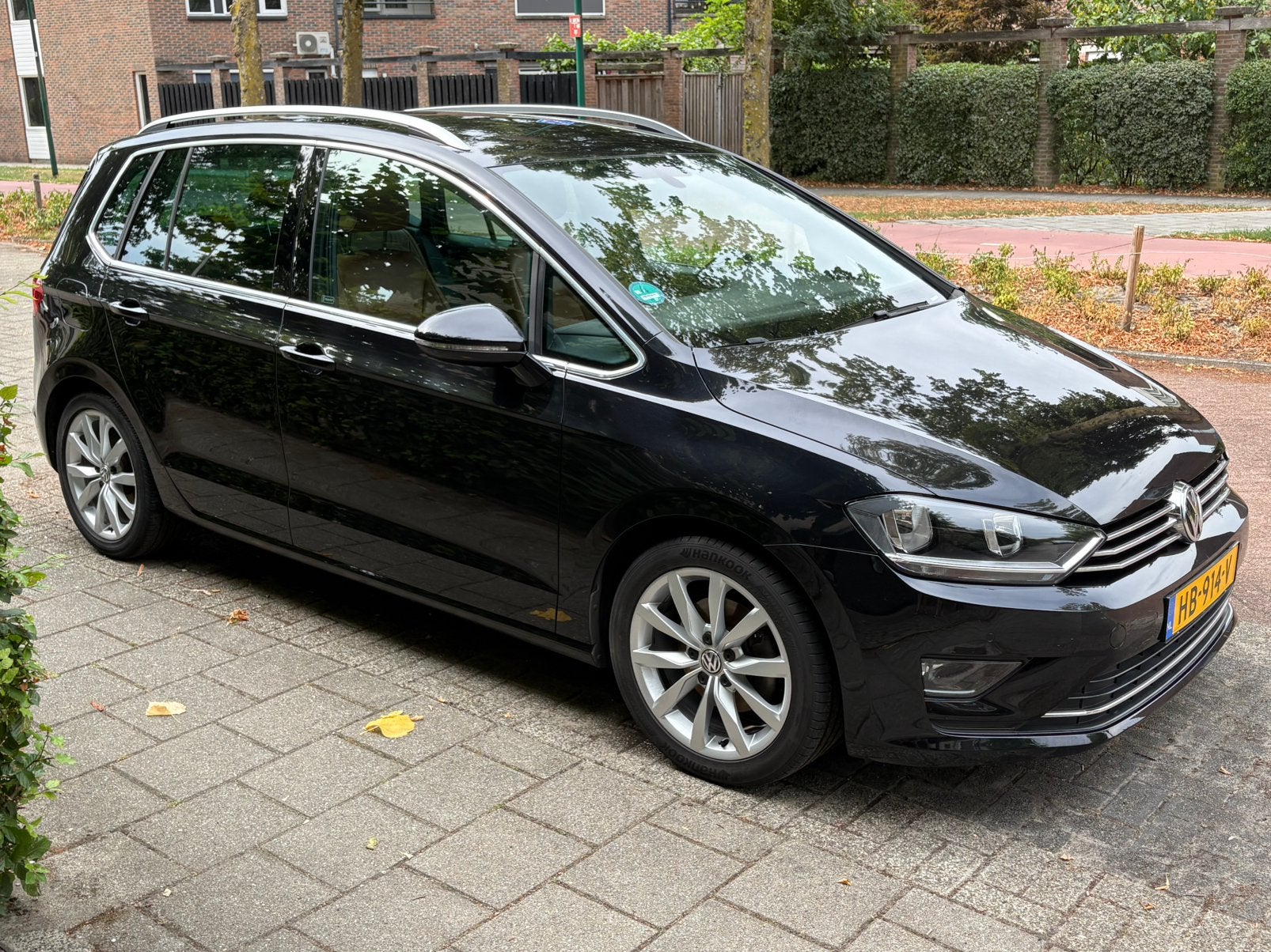 Volkswagen Golf Sportsvan 1.4 TSI DSG 90.066km Leer Trekhaak, Auto's, 125 pk, 4 cilinders, Navigatiesysteem, 1283 kg