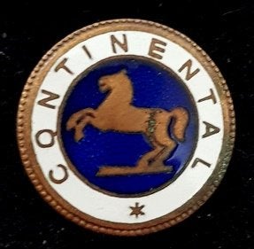 Continental banden broche- 21 mm. emaille, Verzenden, Nieuw, Transport, Speldje of Pin