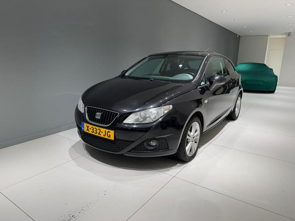 SEAT Ibiza 1.4 85pk Copa Climate Controle Cruise Controle, Voorwielaandrijving, Zwart, 4 cilinders, Bedrijf