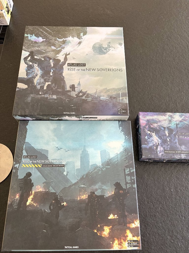 Atlas Lost: Rise of the New Sovereigns Kickstarter all-in, Hobby en Vrije tijd, Ophalen of Verzenden, Zo goed als nieuw, Tactical Games