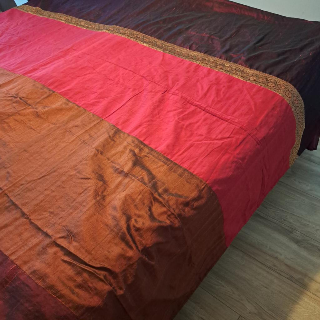 Handgemaakt lits jumeaux sprei, Overige typen, Ophalen of Verzenden, Rood, Nieuw
