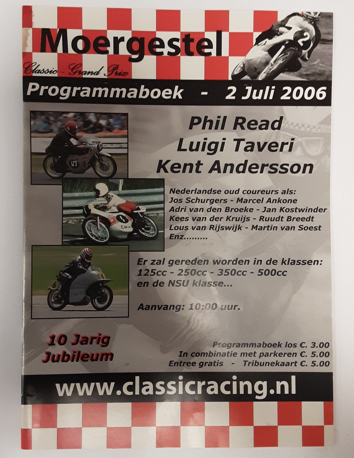 Programmaboek Moergestel Classic Racing 2 juli 2006, Ophalen of Verzenden, Zo goed als nieuw, Motoren