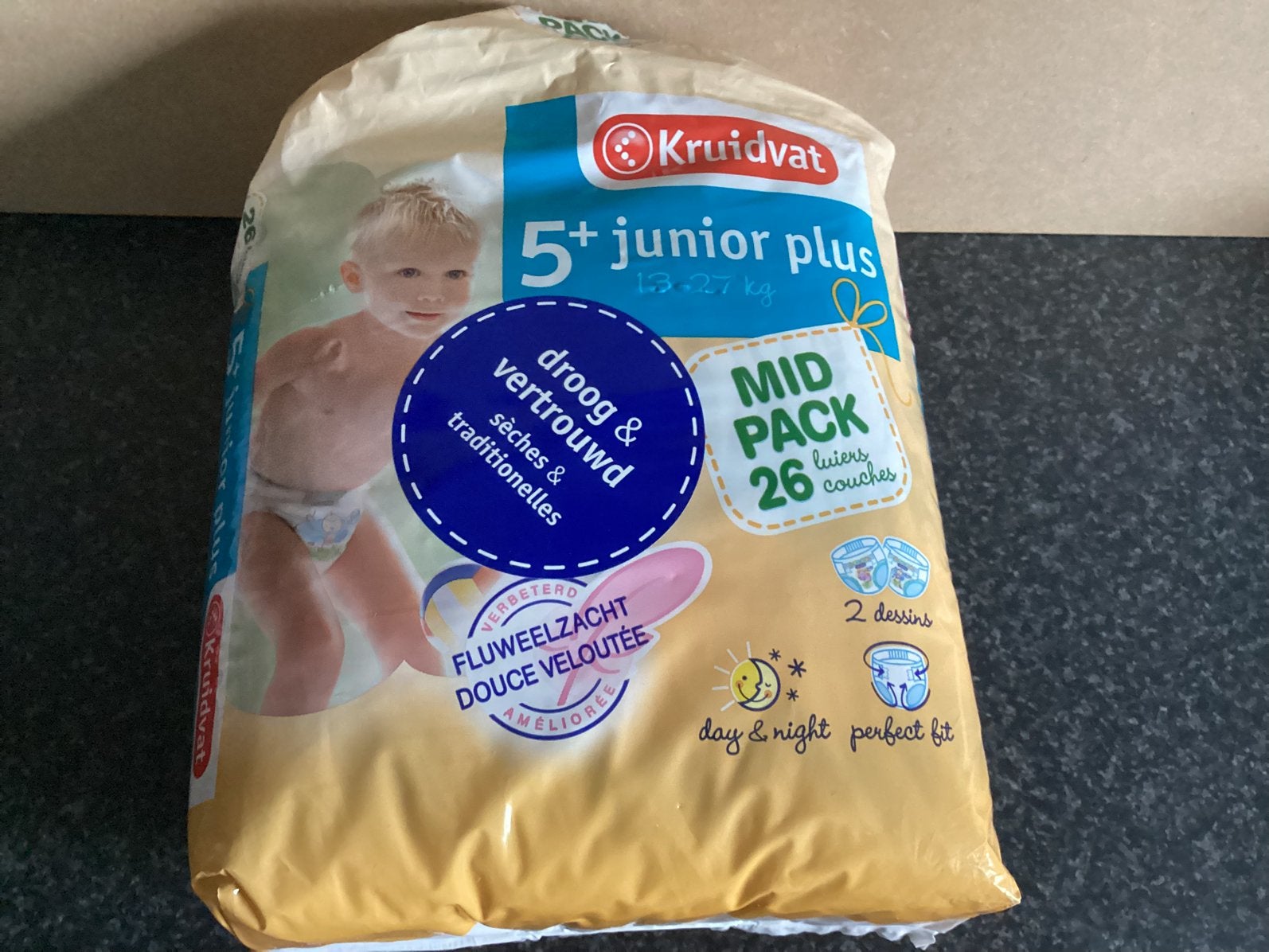 Luiers Kruitvat 13-27 kg. 5+ junior plus lees beschrijving, Ophalen, Nieuw