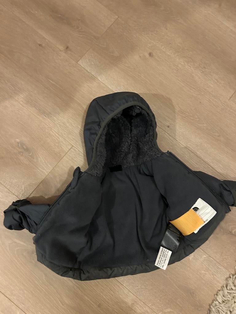 The North Face Puffer Jasje Zwart - maat 56/62, Ophalen of Verzenden, Zo goed als nieuw